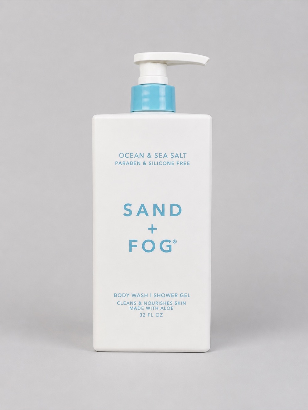 Sand + Fog Ocean & Sea Salt Body Wash Shower Gel 32 Fl Oz Moisturizing Aloe New